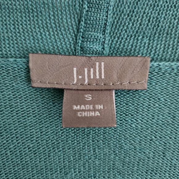 J. JILL Cardigan Size Small Sweater V-Neck Linen Blend Long Sleeve - Picture 3 of 8